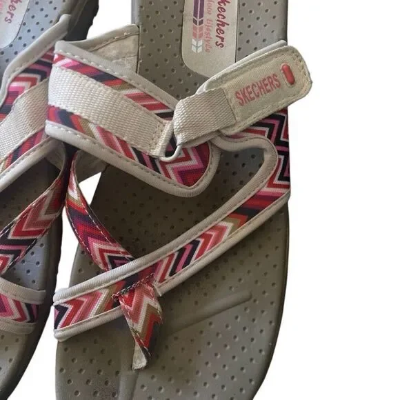 Sketchers size 12 sandals boho Aztec print - Picture 4 of 6